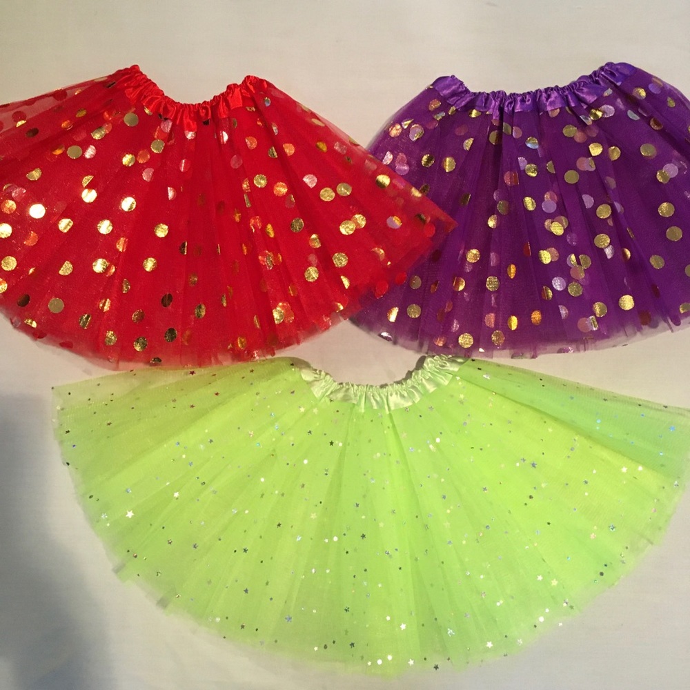 3 Piece Girls Ballet Tutus
